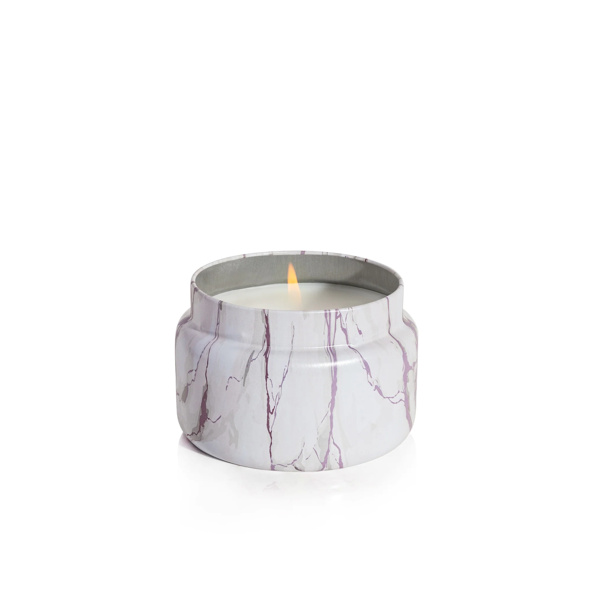 Aloha Orchid Modern Marble Printed Travel Tin Candle - Image 3