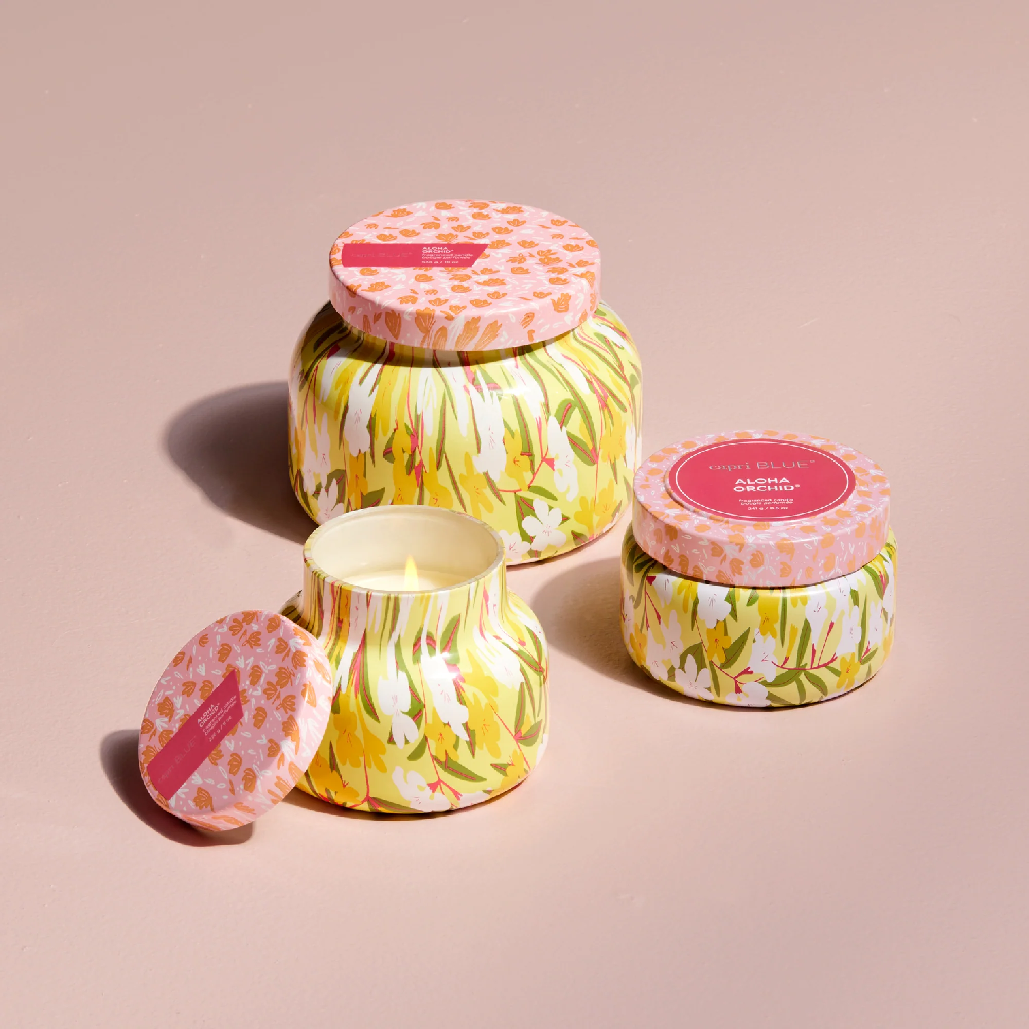 Aloha Orchid Pattern Play Printed Travel Tin Candle - Image 3