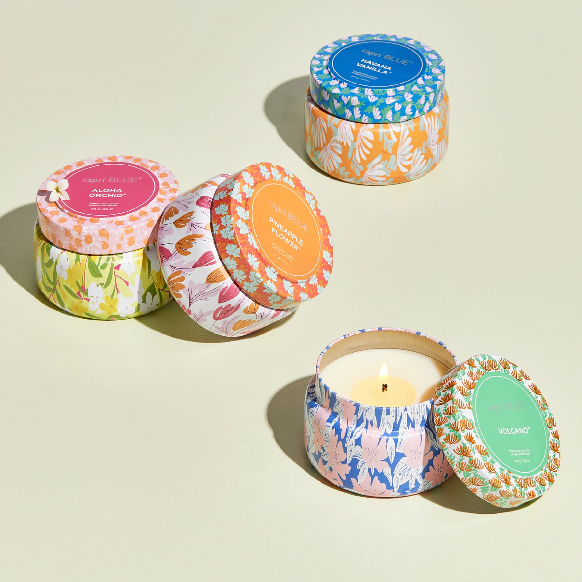 Aloha Orchid Pattern Play Printed Travel Tin Candle - Image 4