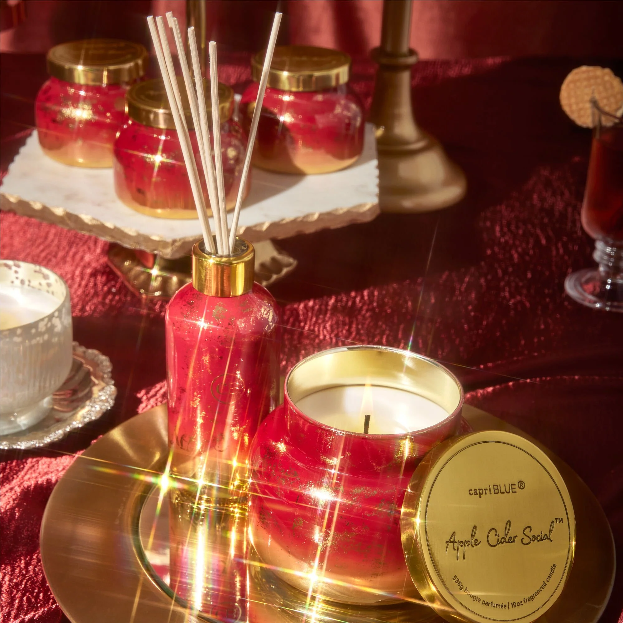 Apple Cider Social Glimmer Reed Diffuser - Image 3