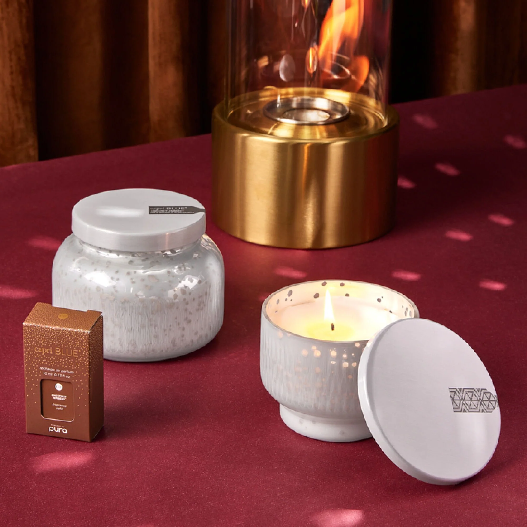 Chestnut Embers Holiday Mercury Inverted Candle - Image 3