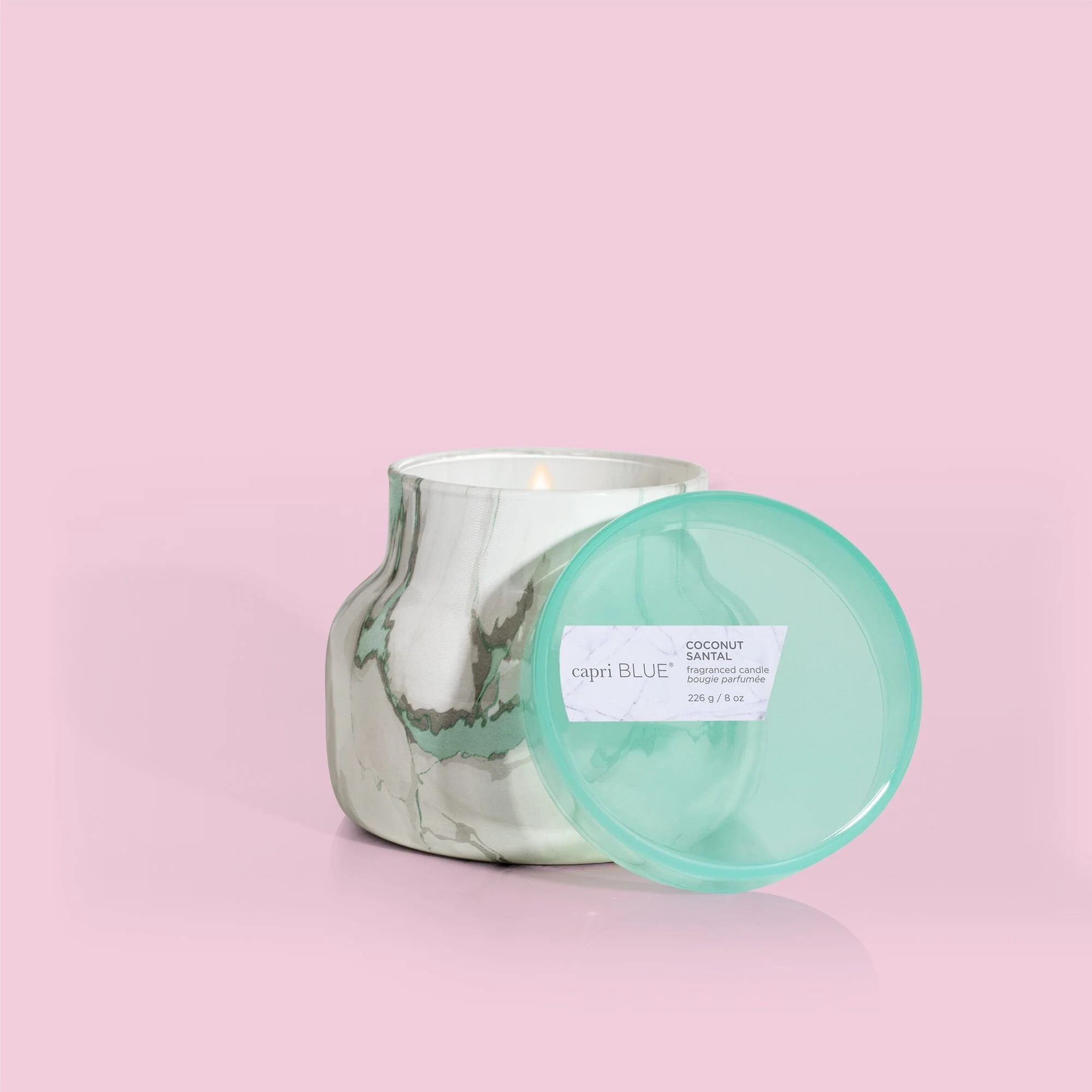 Coconut Santal Modern Marble Petite Candle - Image 3