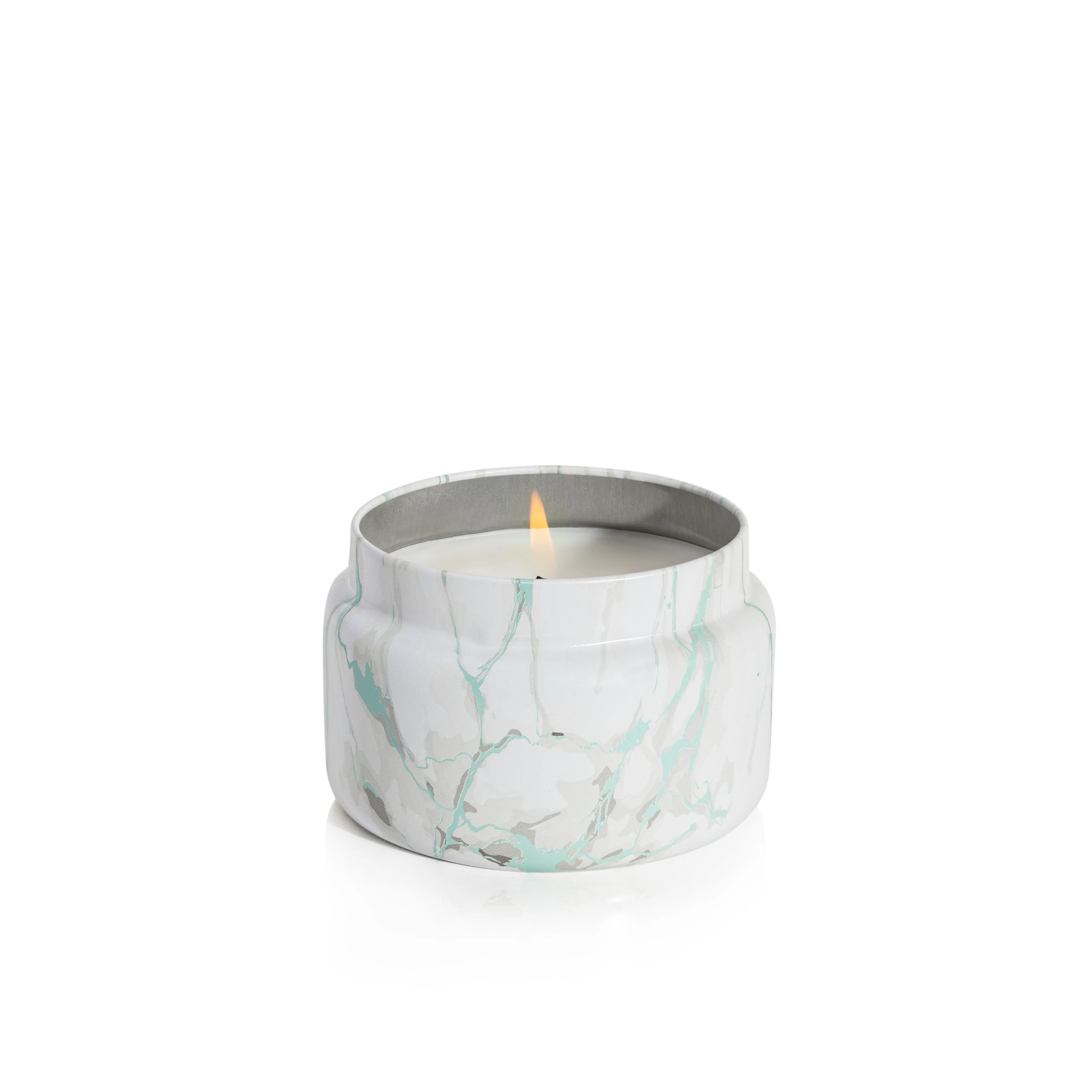 Coconut Santal Modern Marble Printed Travel Tin Candle - Image 3