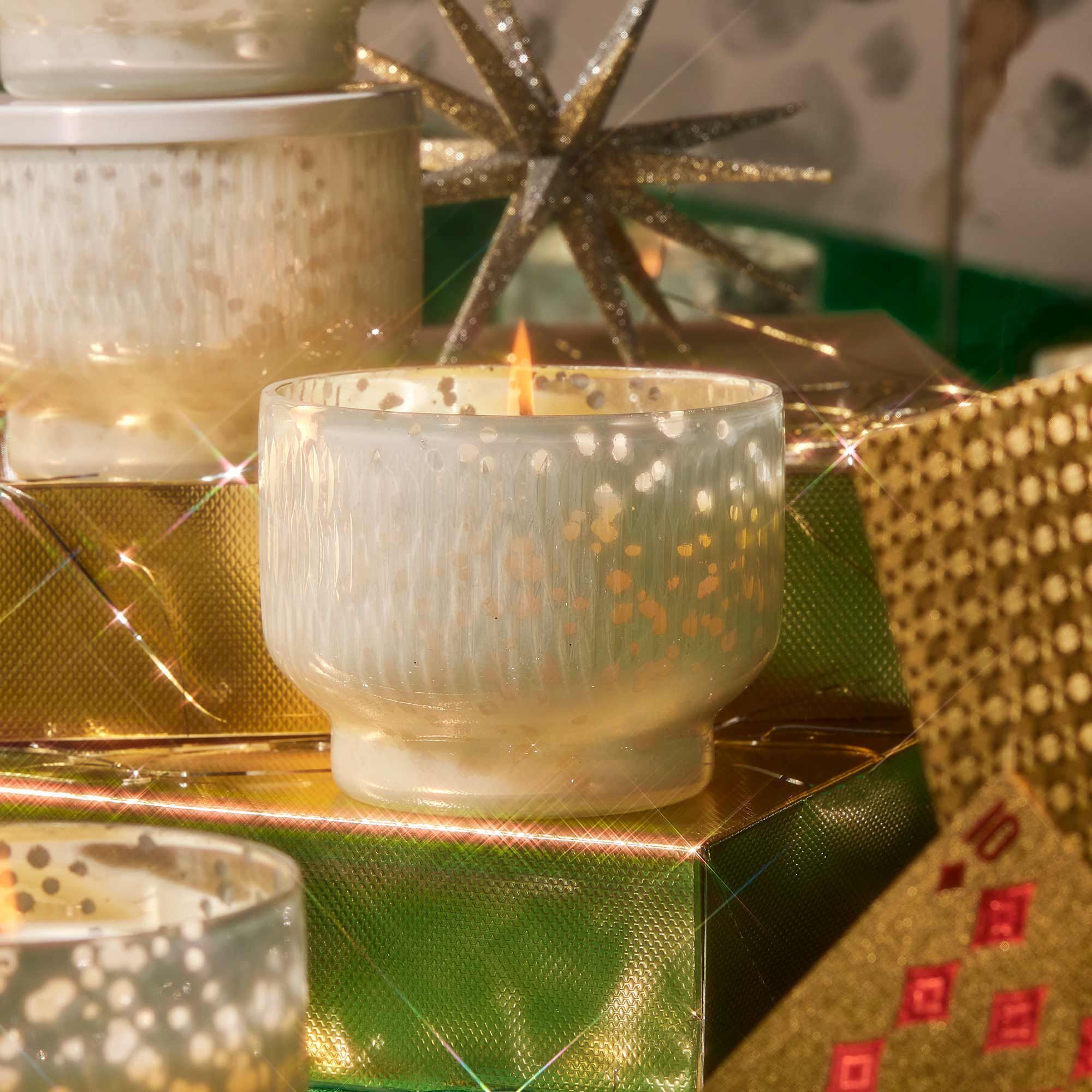 Crystal Pine Holiday Mercury Inverted Candle - Image 3