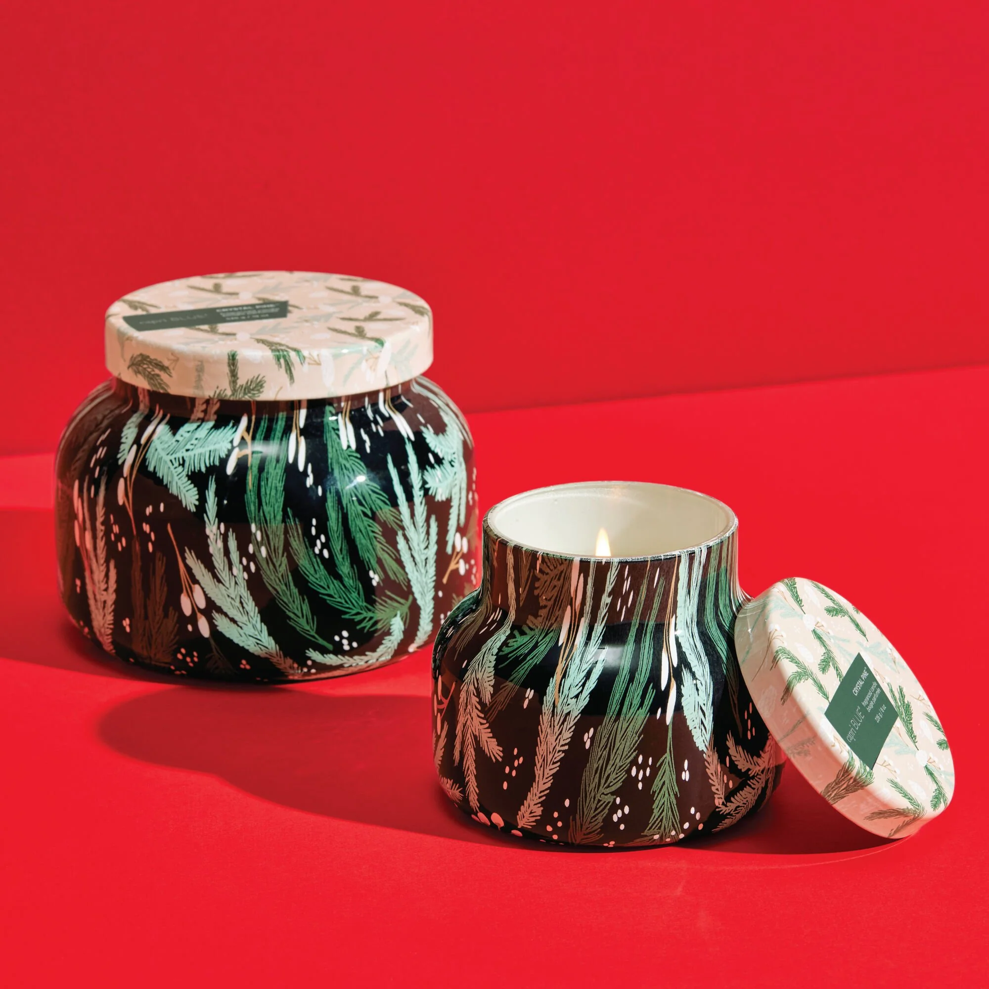 Crystal Pine Holiday Pattern Play Petite Candle - Image 4