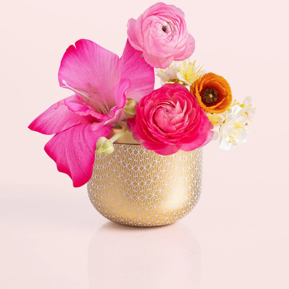 Exotic Blossom & Basil Gilded Tin Candle - Image 2