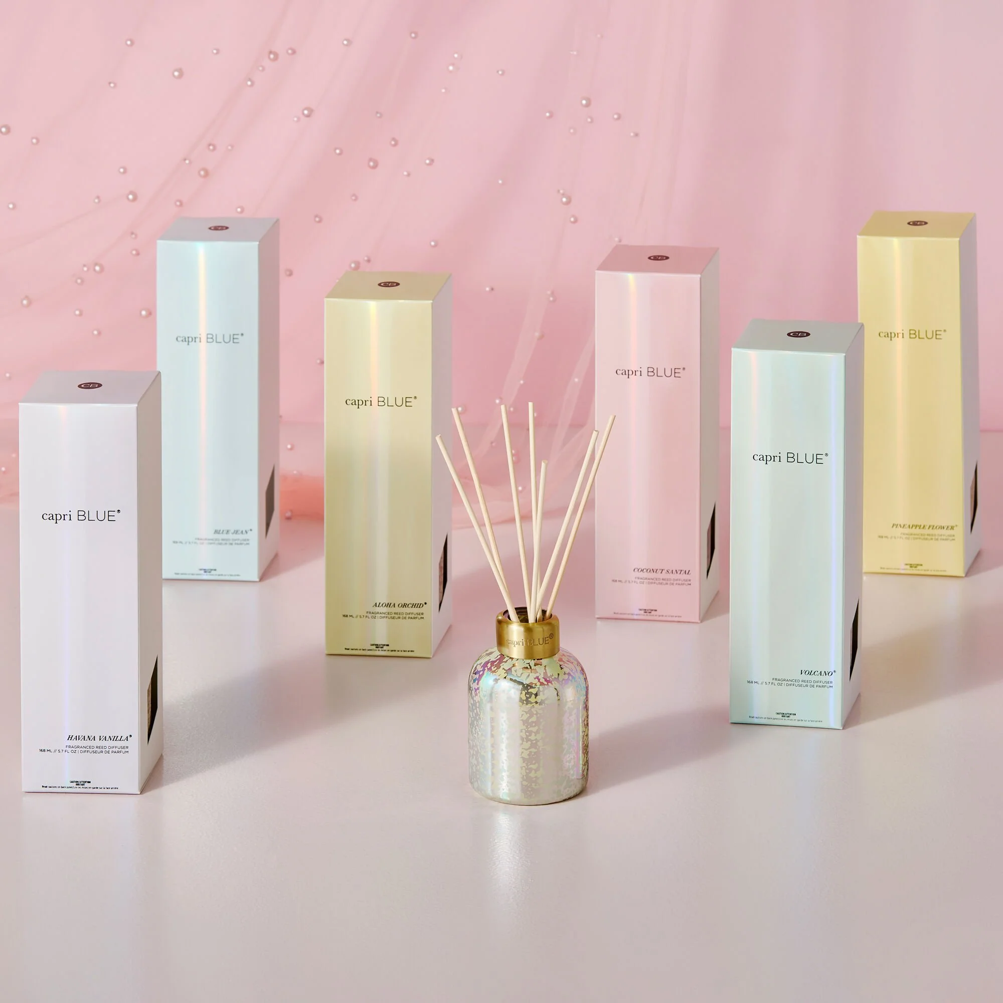 Havana Vanilla Mercury Iridescent Petite Reed Diffuser - Image 3
