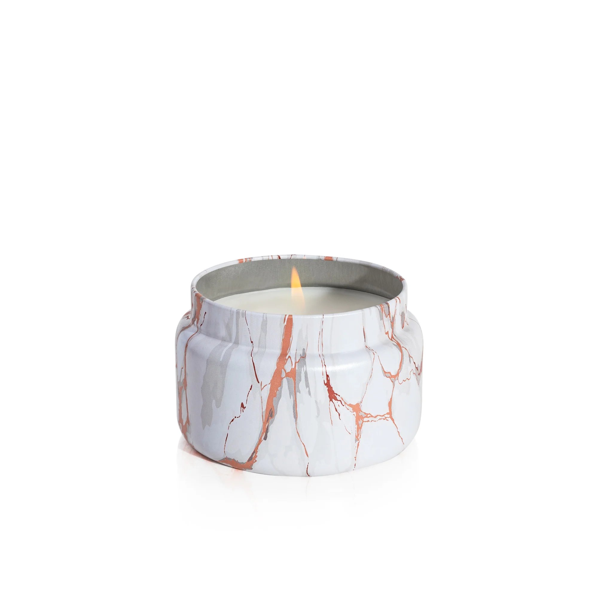 Havana Vanilla Modern Marble Printed Travel Tin Candle - Image 3