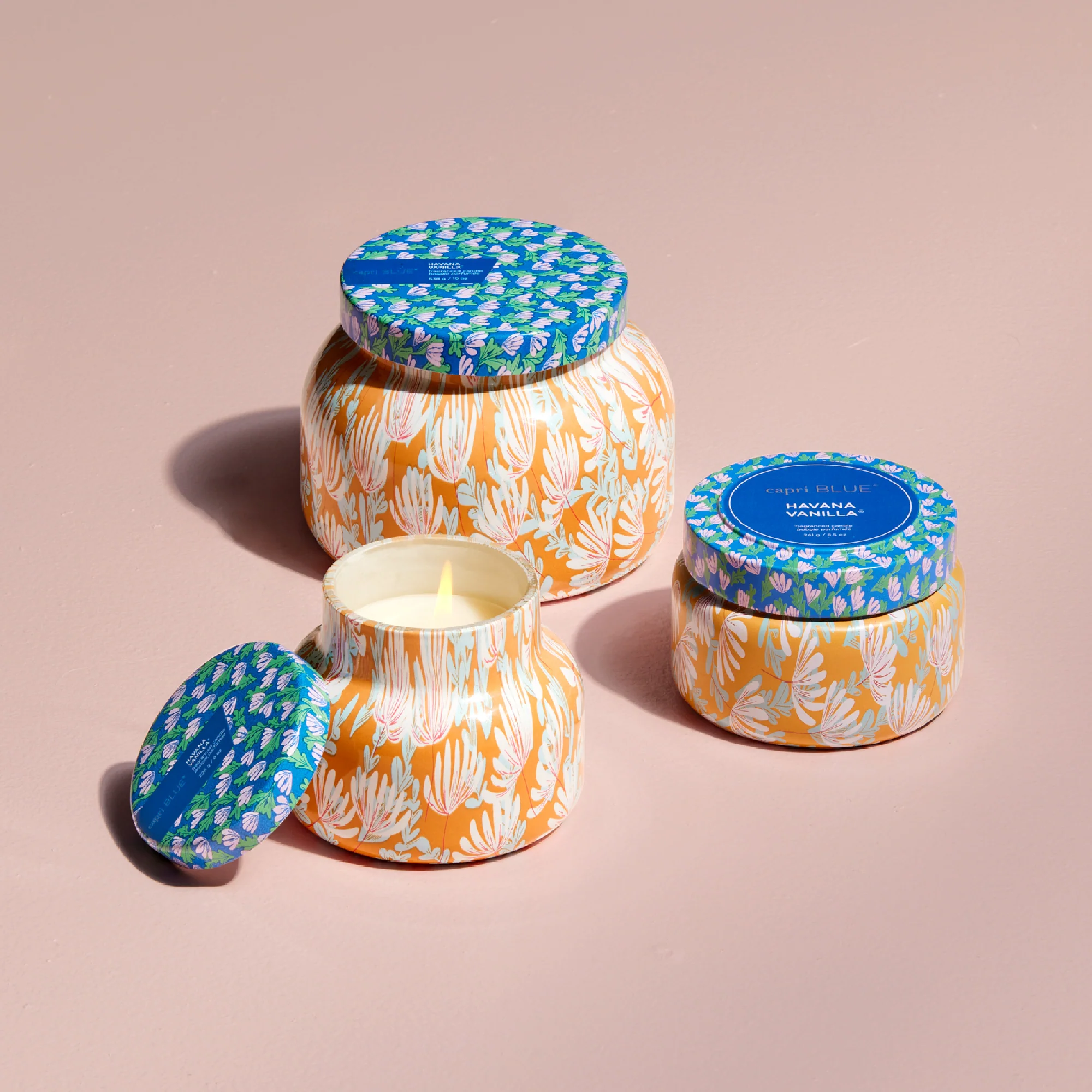 Havana Vanilla Pattern Play Printed Travel Tin Candle - Image 3