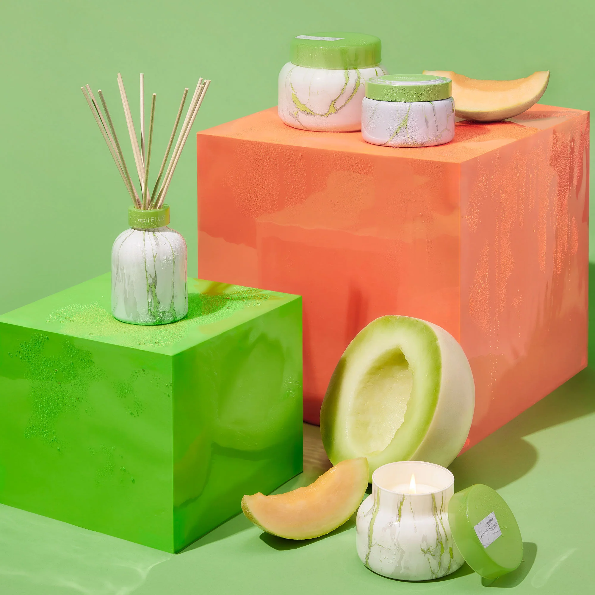 Honeydew Crush Modern Marble Petite Reed Diffuser - Image 5