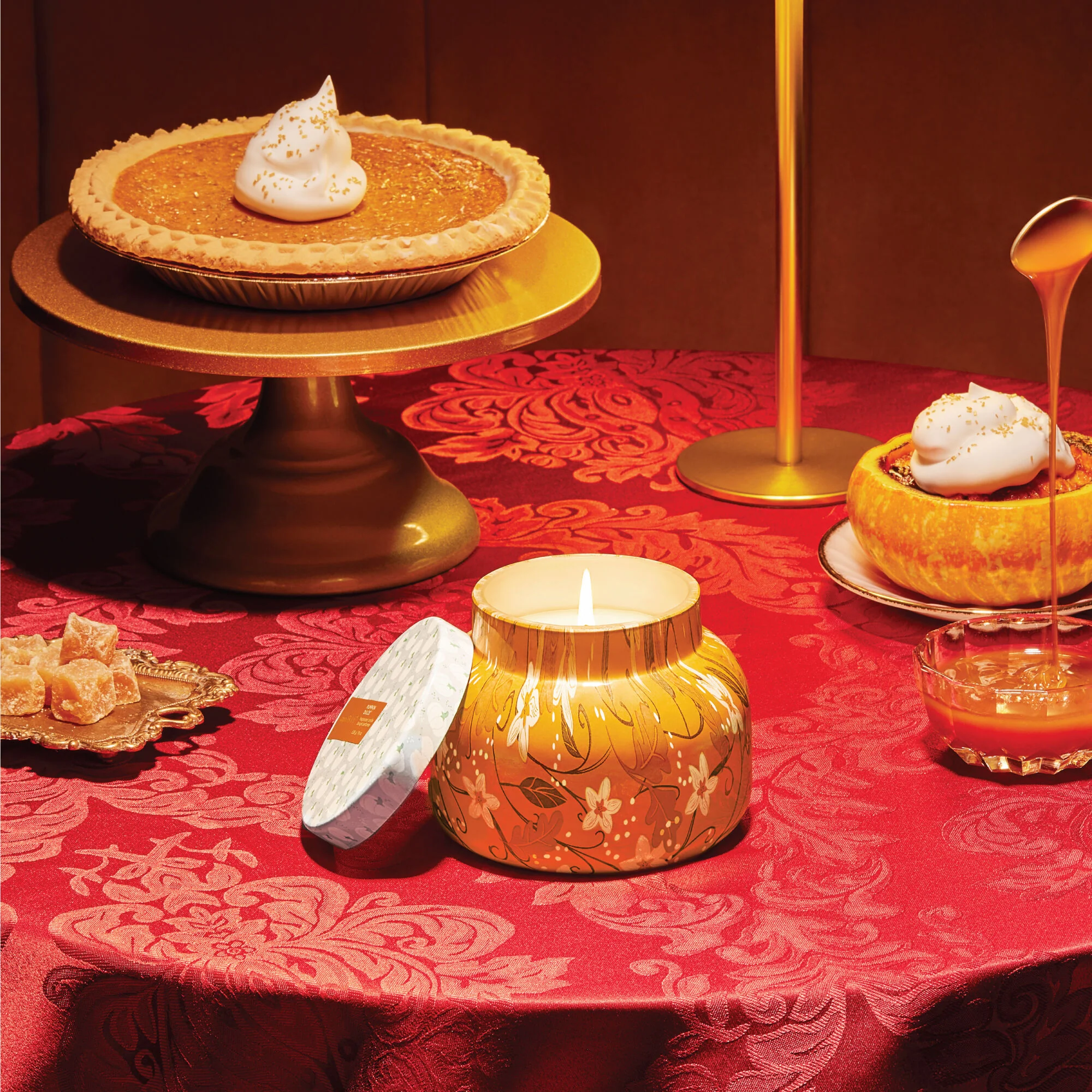 Pumpkin Dulce Holiday Pattern Play Signature Candle - Image 2
