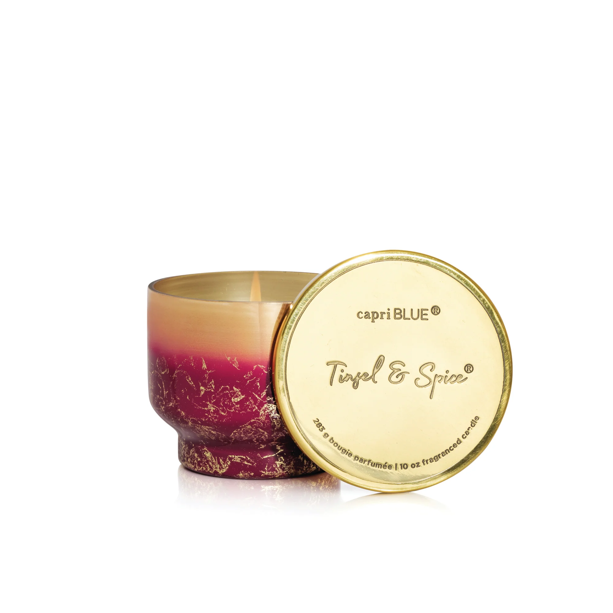 Tinsel & Spice Glimmer Inverted Candle - Image 5