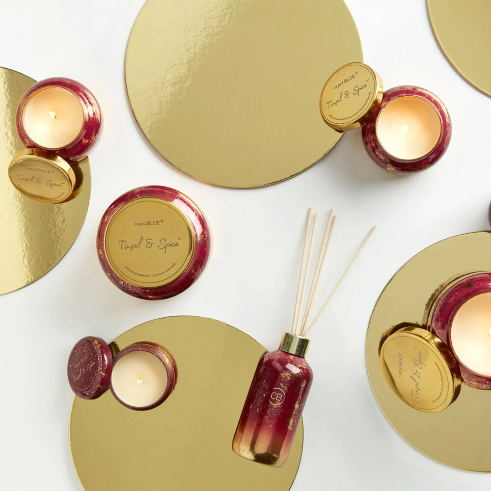 Tinsel & Spice Glimmer Petite Candle - Image 3