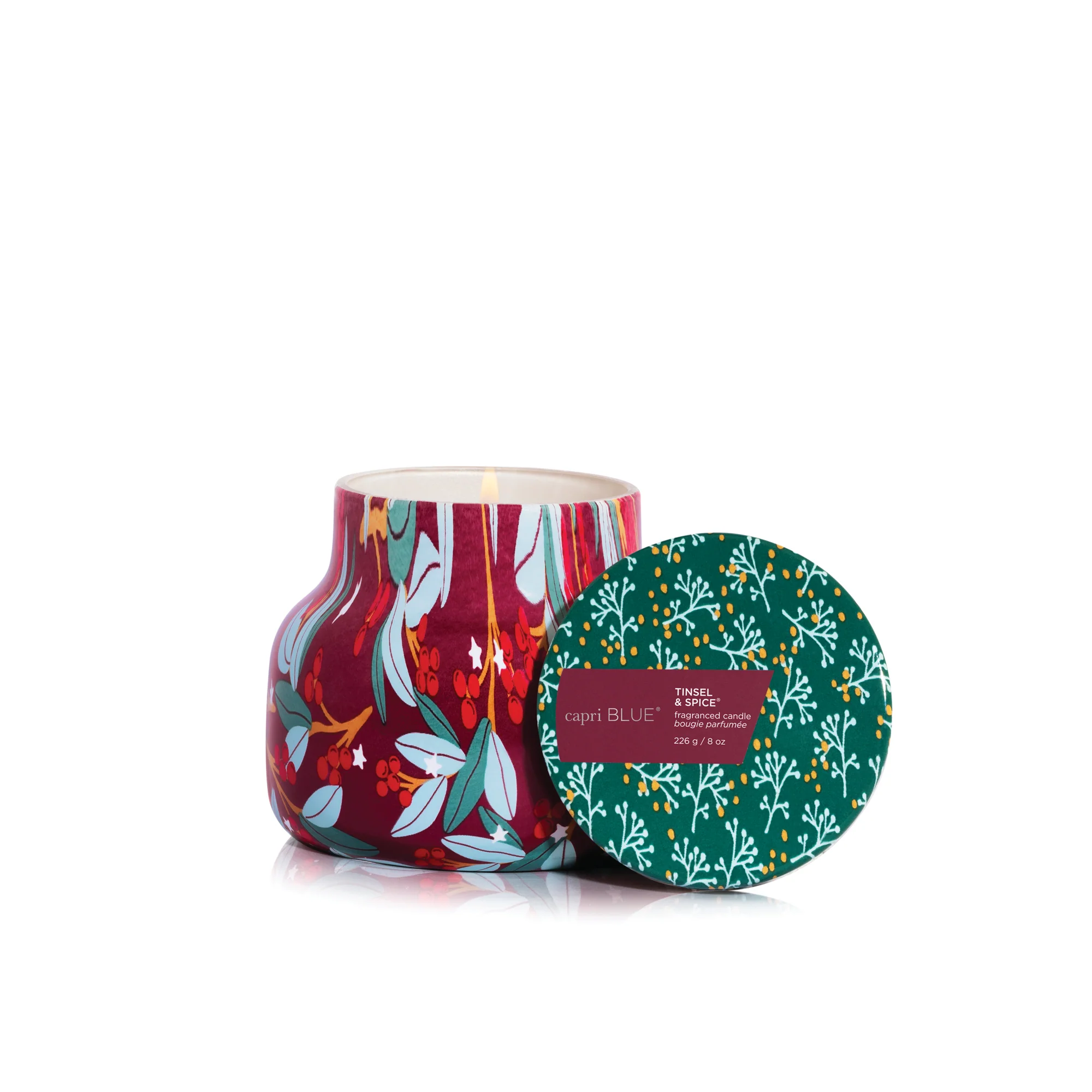 Tinsel & Spice Holiday Pattern Play Petite Candle - Image 5