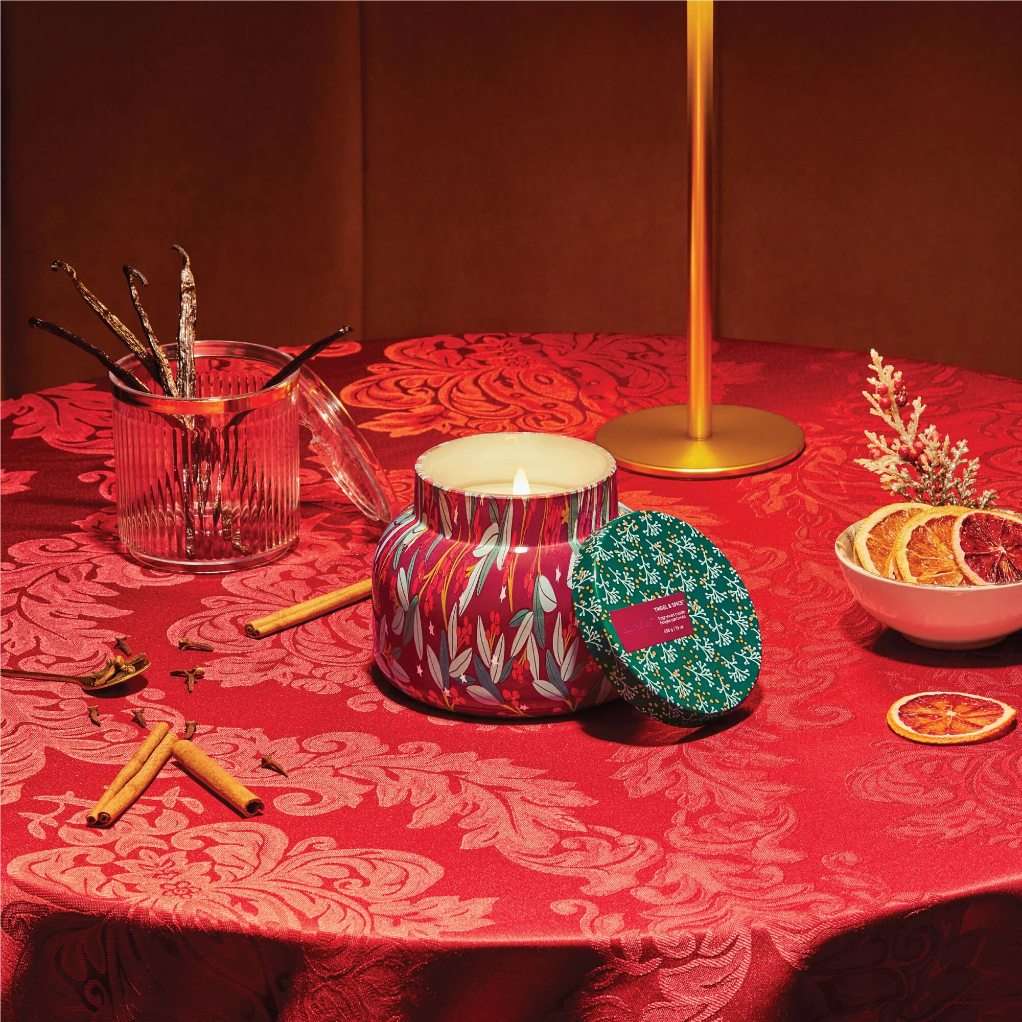 Tinsel & Spice Holiday Pattern Play Signature Candle - Image 2