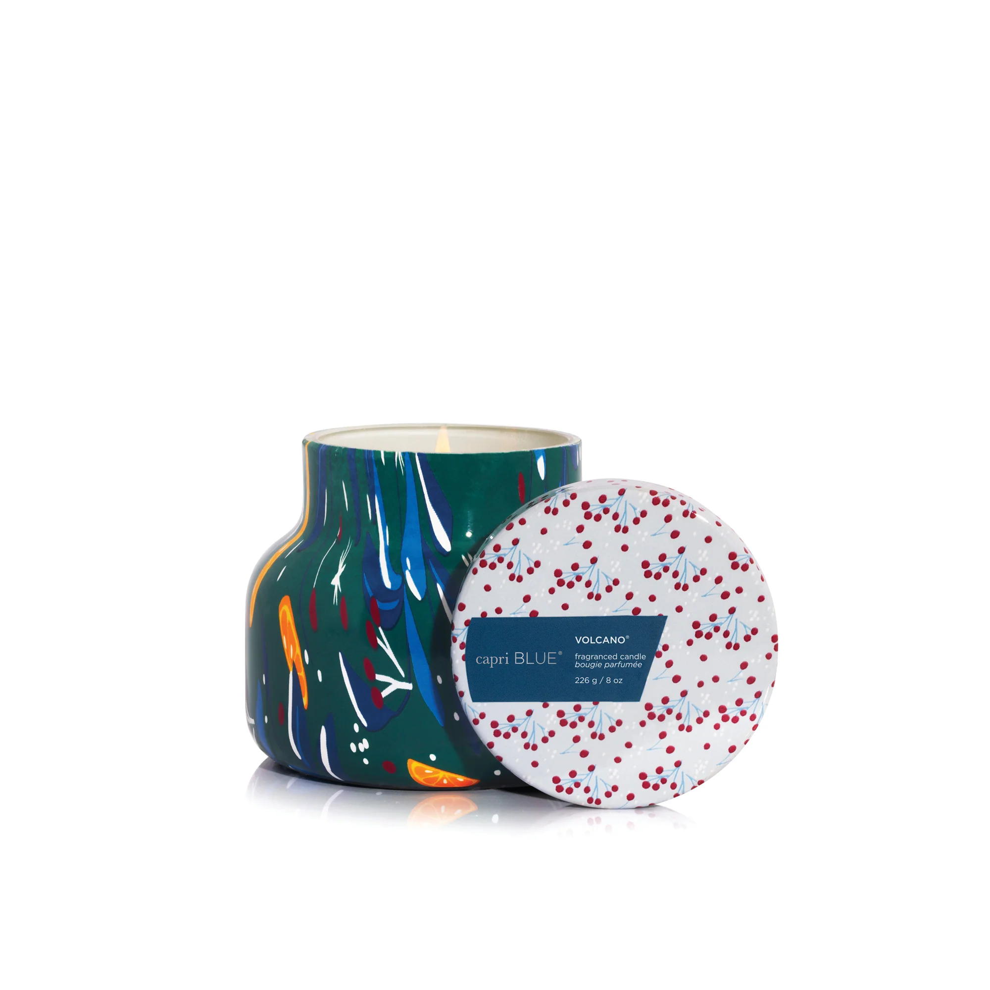 Volcano Holiday Pattern Play Petite Candle - Image 5