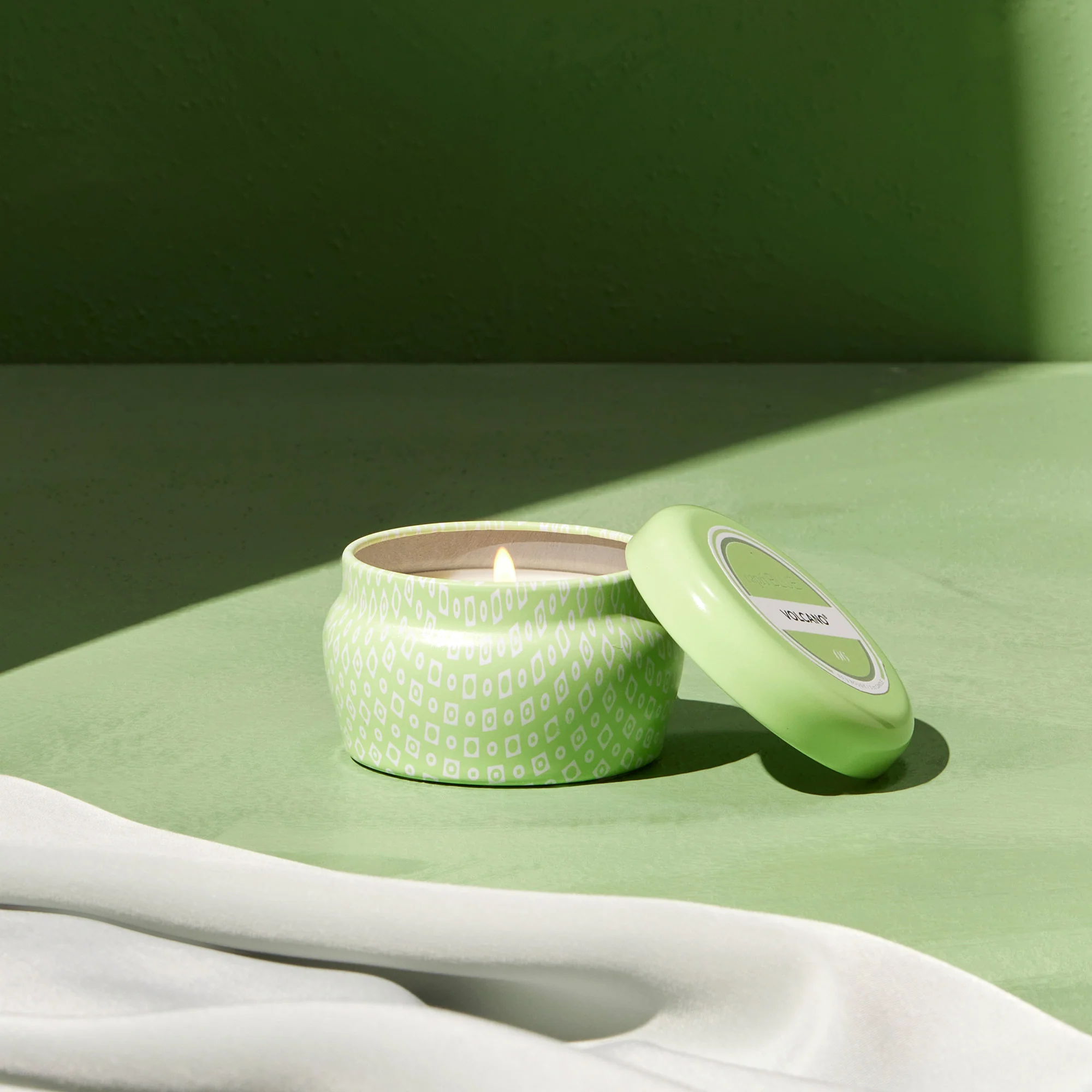 Volcano Iced Matcha Printed Mini Tin Candle - Image 2