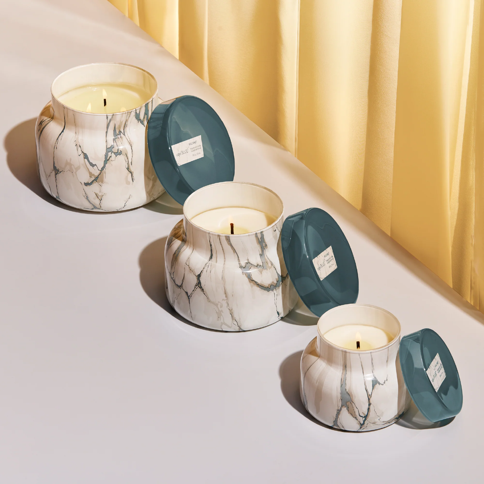Volcano Modern Marble Oversized Candle - Image 3