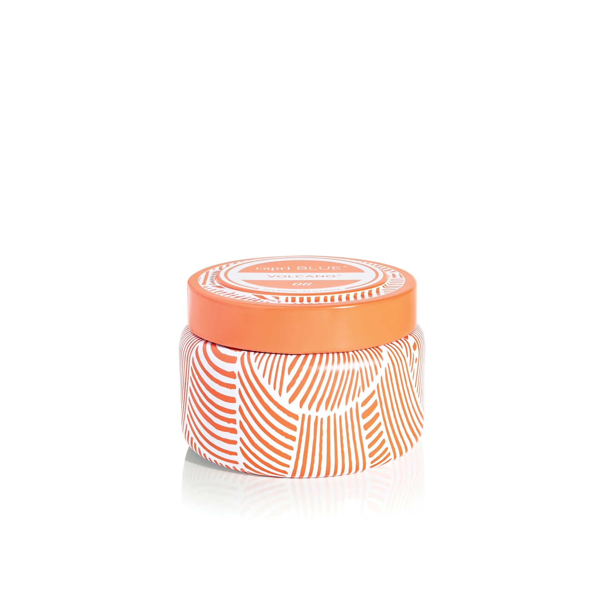 Volcano Tangerine Printed Travel Tin Candle