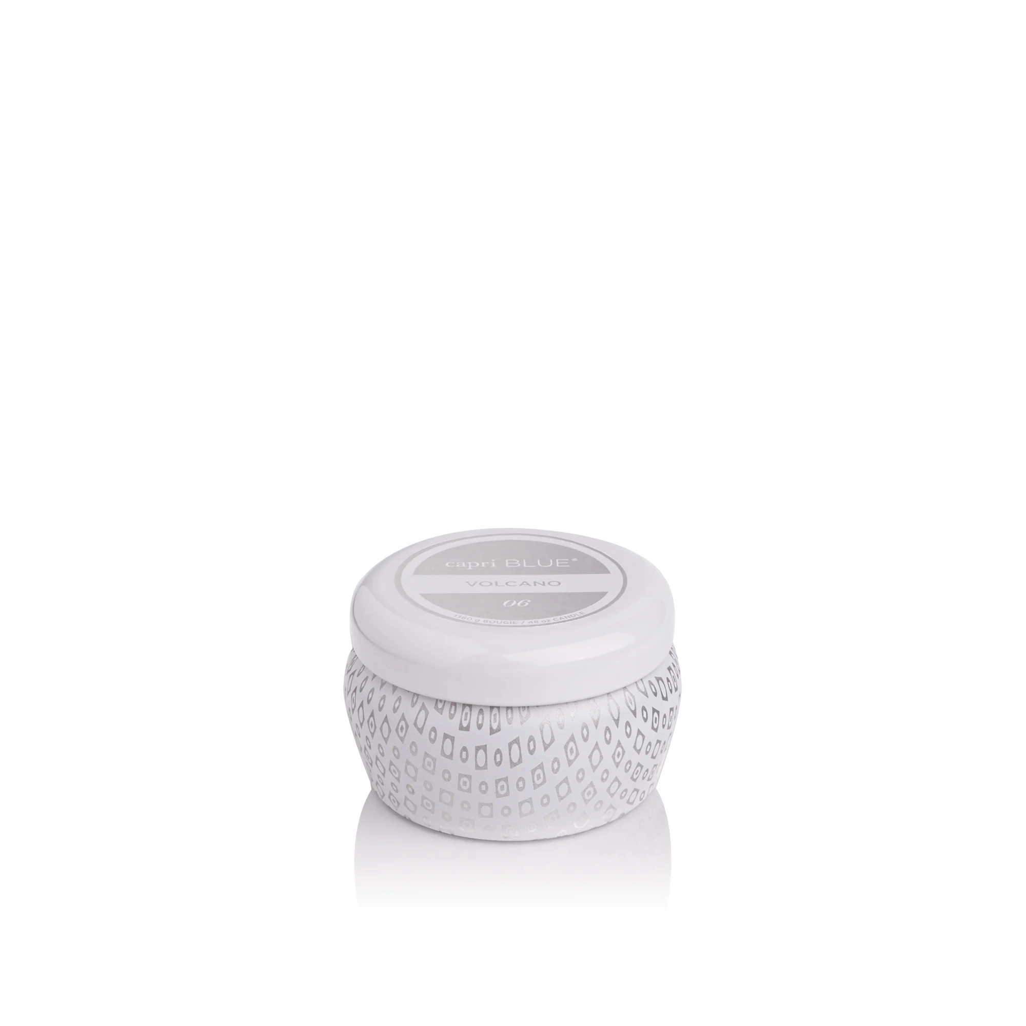 Volcano White Mini Tin Candle