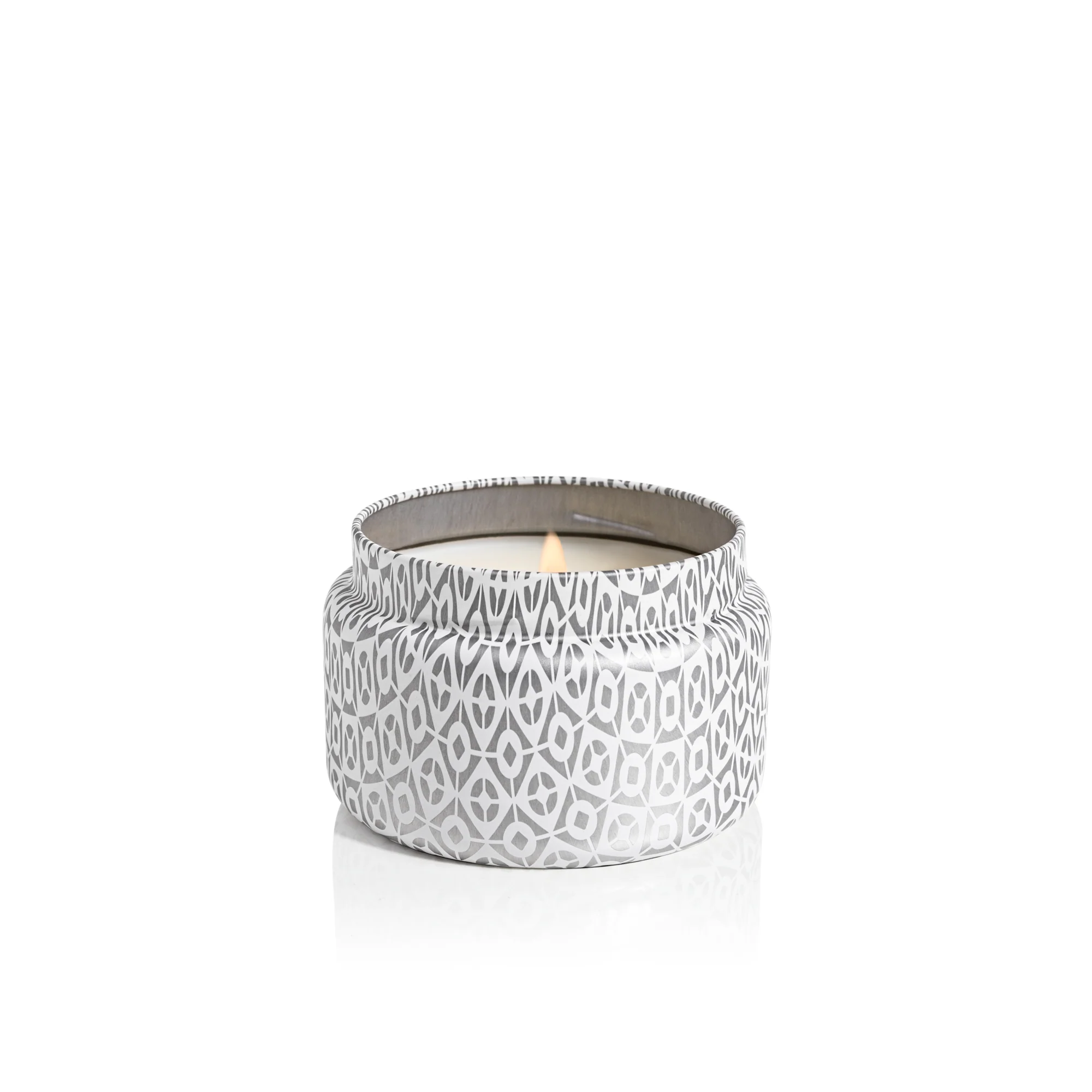Volcano White Printed Travel Tin Candle - Image 2